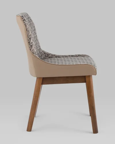 Cтул обеденный НИМЕРИЯ НЬЮ, бежевый УТ000038289 Stool Group, /текстиль, ножки/массив гевеи/, размеры - ***** фото 2