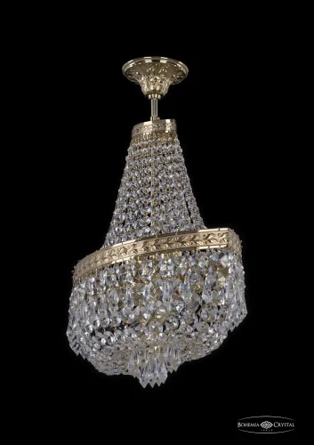 Люстра потолочная хрустальная 19273/H1/45IV G Bohemia Ivele Crystal прозрачная на 6 ламп, основание золотое в стиле классический sp фото 2