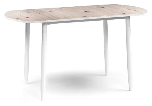 Стол деревянный раскладной Гуанг бискайская сосна / белый 459639 Woodville столешница бискайская сосна из пластик фото 3