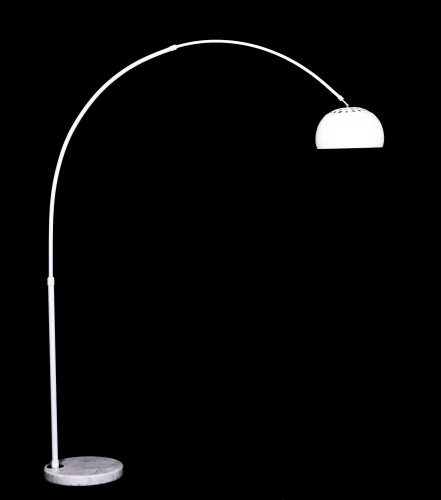 Торшер Azurro  LDF 5508-C WT Lumina Deco изогнутый белый 1 лампа, основание белое в стиле современный
 фото 3