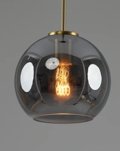 Светильник подвесной Sumatra V11527-1P Moderli чёрный дымчатый на 1 лампу, основание чёрное в стиле современный лофт фото 4 Светильник подвесной Sumatra V11527-1P Moderli чёрный дымчатый на 1 лампу, основание чёрное в стиле современный лофт фото 4