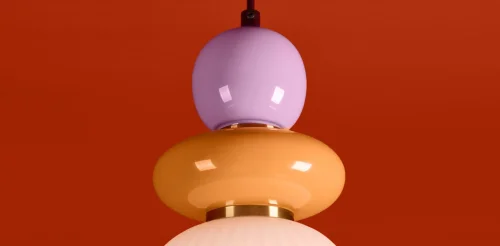 Светильник подвесной Alzare FR5595PL-01B1 Freya разноцветный белый на 1 лампу, основание чёрное в стиле современный мемфис фото 3 Светильник подвесной Alzare FR5595PL-01B1 Freya разноцветный белый на 1 лампу, основание чёрное в стиле современный мемфис фото 3