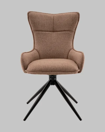 Стул обеденный Irigo,  серо-бежевый УТ000040792 Stool Group, бежевый/рогожка, ножки/металл/чёрный, размеры - *890**** фото 2