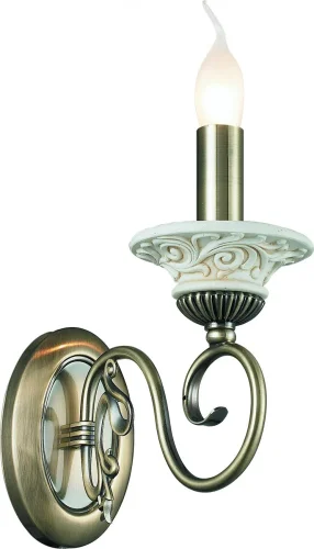 Бра Sylvia TL7280B-01AB Toplight без плафона на 1 лампу, основание античное бронза в стиле кантри 