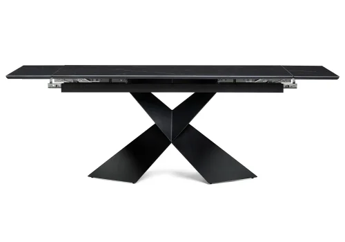 Керамический стол Хасселвуд 160(220)х90х77 черный мрамор / черный 588034 Woodville столешница чёрная из керамика фото 3 Керамический стол Хасселвуд 160(220)х90х77 черный мрамор / черный 588034 Woodville столешница чёрная из керамика фото 3