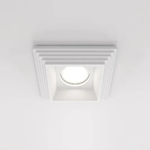 Светильник точечный Gyps DL005-1-01-W Maytoni белый 1 лампа, основание белое в стиле современный 