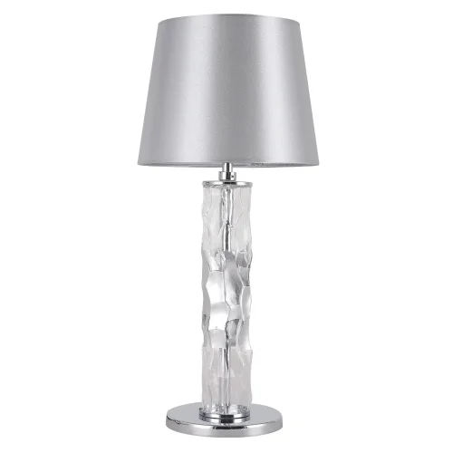Настольная лампа PRIMAVERA LG1 CHROME Crystal Lux прозрачная на 1 лампу, основание хром металл в стиле современный фото 2