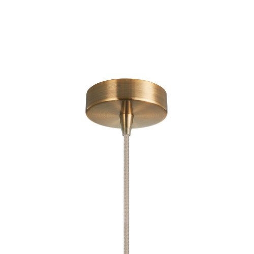 Светильник подвесной Cupola 2180-1P Favourite прозрачный янтарный 1 лампа, основание латунь в стиле современный выдувное фото 4