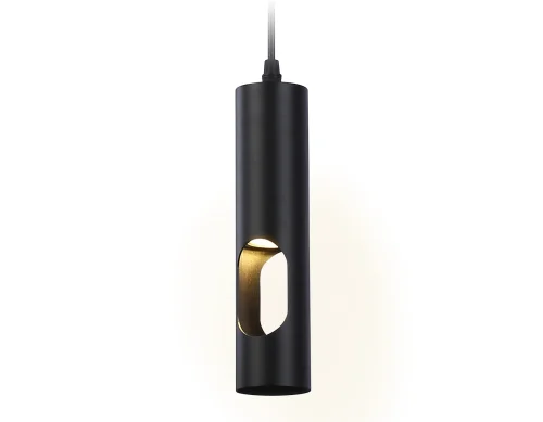 Светильник подвесной TN5108 Ambrella light чёрный 1 лампа, основание чёрное в стиле хай-тек современный трубочки фото 5