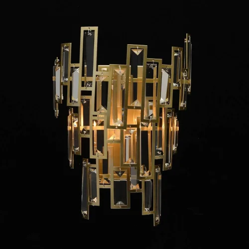 Бра Монарх 121020402 MW-Light прозрачный на 2 лампы, основание золотое в стиле классический  фото 2