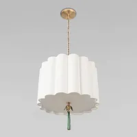 Светильник подвесной Mellow 10306P Light linen LOFT IT бежевый белый на 3 лампы, основание латунь в стиле современный 