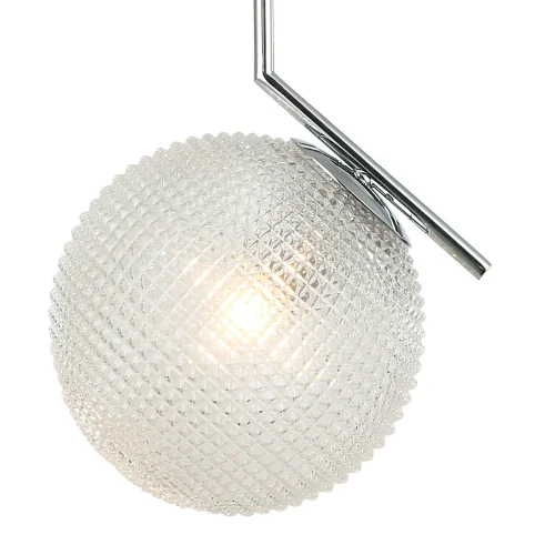 Светильник подвесной Pizano 2131/04/01P Stilfort прозрачный 1 лампа, основание хром в стиле современный шар фото 2
