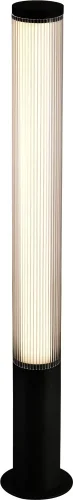 Парковый светильник LED Kolonne 4393-1F Favourite уличный IP65 чёрный на 1 лампу, плафон прозрачный в стиле современный LED
