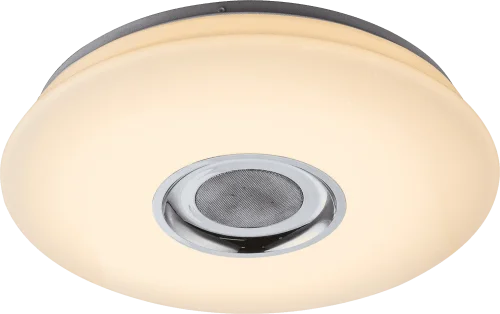 Светильник потолочный LED RGB с bluetooth Nicole 41329-18 Globo белый на 1 лампу, основание белое в стиле современный 