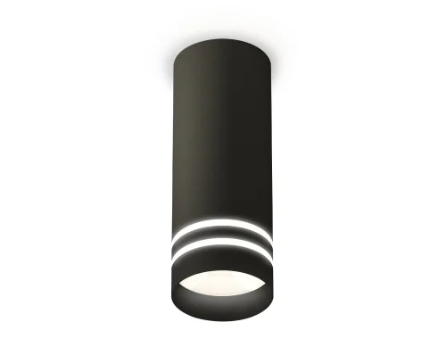 Светильник накладной Techno spot XS7443013 Ambrella light чёрный 1 лампа, основание чёрное в стиле хай-тек современный круглый