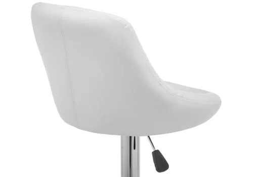 Барный стул Curt белый 1415 Woodville, /кожзаменитель, ножки//хром, размеры - *1040***450*500 фото 5
