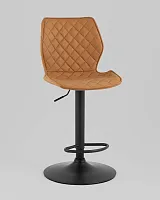 Стул барный Dome, экокожа, коричневый УТ000039360 Stool Group, коричневый/экокожа, ножки//чёрный, размеры - ****445*520