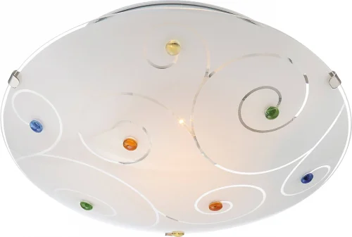 Светильник потолочный FULVA 40983-1 Globo белый 1 лампа, основание матовое никель в стиле современный 