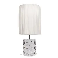 Настольная лампа Сrystal 10282 LOFT IT белая 1 лампа, основание прозрачное хрусталь в стиле классический 
