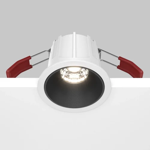 Светильник точечный Alfa LED DL043-01-10W4K-RD-WB Maytoni белый чёрный 1 лампа, основание чёрное белое в стиле современный  фото 6