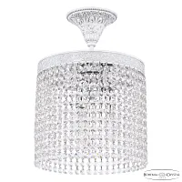 Светильник потолочный AL19201/25OL WMN R Bohemia Ivele Crystal прозрачный 3 лампы, основание патина никель белое в стиле классика sp