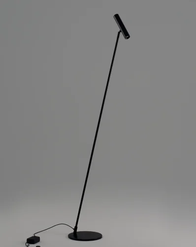 Торшер LED Harmo V11082-FL Moderli чёрный на 1 лампу, основание чёрное в стиле современный лофт 