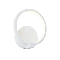 Бра LED V4609-0/1A Vitaluce без плафона 1 лампа, основание белое в стиле хай-тек кольца