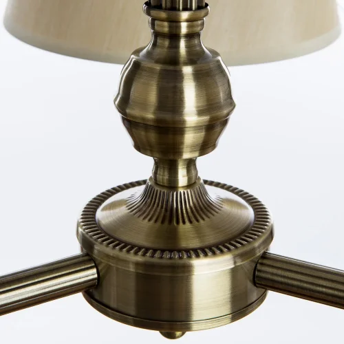 Люстра подвесная York A2273LM-3AB Arte Lamp бежевая на 3 лампы, основание античное бронза в стиле классический  фото 3