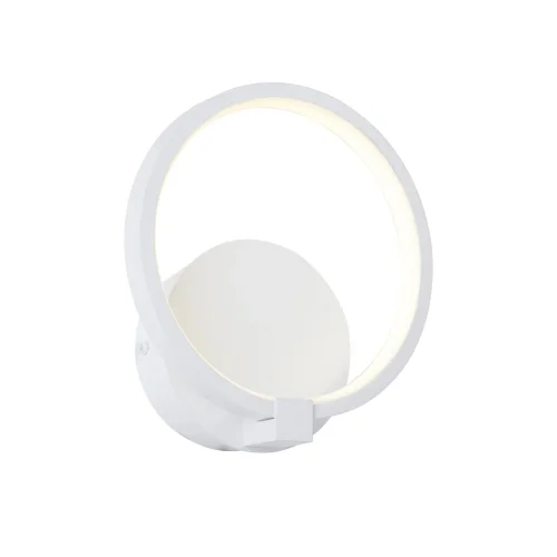 Бра LED V4609-0/1A Vitaluce без плафона на 1 лампа, основание белое в стиле хай-тек кольца