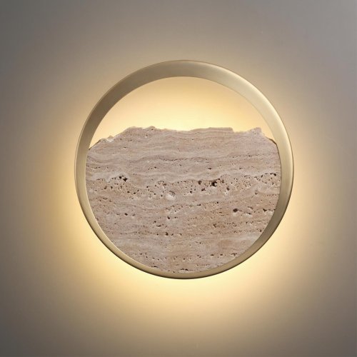Бра LED Valley 6625/9WL Odeon Light бежевый на 1 лампу, основание бронзовое в стиле современный хай-тек отражённый свет фото 4
