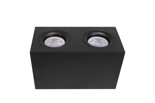 Светильник накладной Slim C013CL-02B Maytoni чёрный 2 лампы, основание чёрное в стиле современный хай-тек прямоугольный