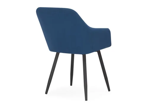 Кресло Слэм крутящиеся синее / черное 571405 Woodville, синий/велюр, ножки/металл/чёрный, размеры - ****530*640 фото 6