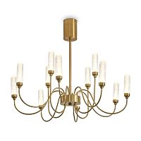 Люстра потолочная LED Alias FR2050CL-L36BS Freya прозрачная на 1 лампу, основание латунь в стиле классический американский Люстра потолочная LED Alias FR2050CL-L36BS Freya прозрачная на 1 лампу, основание латунь в стиле классический американский