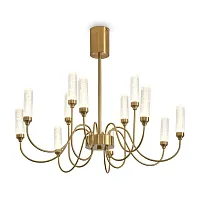 Люстра потолочная LED Alias FR2050CL-L36BS Freya прозрачная на 1 лампу, основание латунь в стиле классический американский Люстра потолочная LED Alias FR2050CL-L36BS Freya прозрачная на 1 лампу, основание латунь в стиле классический американский