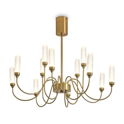 Люстра потолочная LED Alias FR2050CL-L36BS Freya прозрачная на 1 лампу, основание латунь в стиле классический американский Люстра потолочная LED Alias FR2050CL-L36BS Freya прозрачная на 1 лампу, основание латунь в стиле классический американский