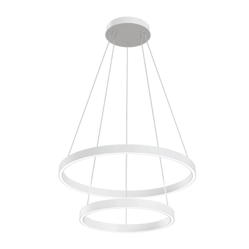 Светильник подвесной LED Rim MOD058PL-L55WK Maytoni белый 1 лампа, основание белое в стиле современный хай-тек минимализм кольца фото 4