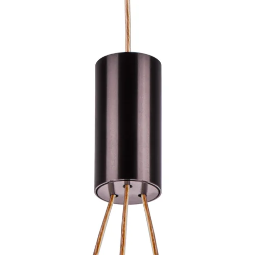 Светильник подвесной LED Sferetta 801030 Lightstar прозрачный 3 лампы, основание коричневое бордовое в стиле минимализм  фото 7