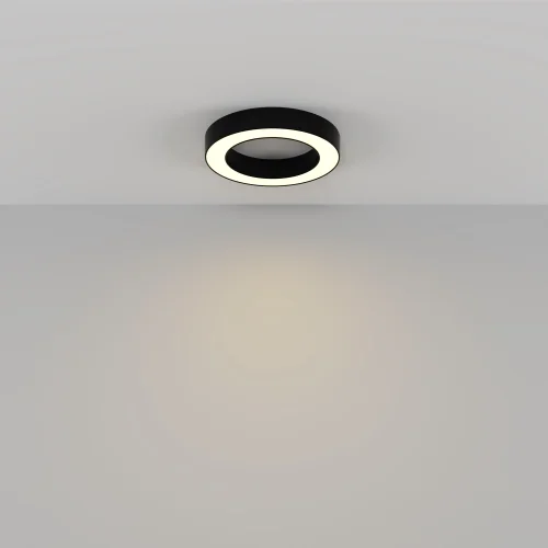 Светильник потолочный LED Lua C093CL-36W3K-B Maytoni белый на 1 лампу, основание чёрное в стиле современный хай-тек круглый фото 4