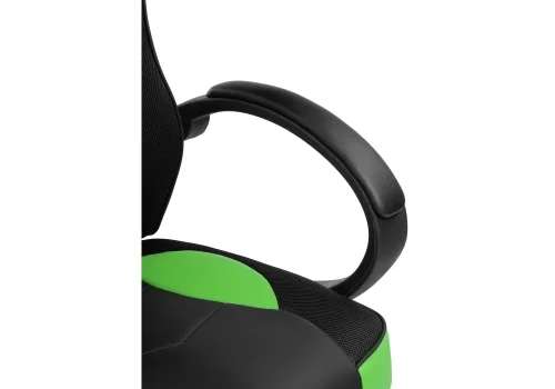 Кресло игровое Kard black / green 15249 Woodville, зелёный/искусственная кожа, ножки/пластик/чёрный, размеры - *1210***620*690 фото 9