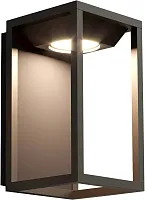 Настенный светильник уличный LED Tom 4386-1W Favourite уличный IP54 чёрный на 1 лампу, плафон белый прозрачный в стиле современный LED