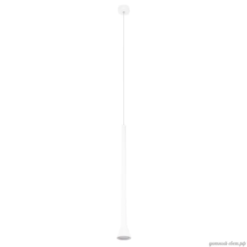 Светильник подвесной LED Pipe 10337/850 White LOFT IT белый на 1 лампу, основание белое в стиле хай-тек современный трубочки