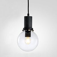 Светильник подвесной PENBALL D15 Black 212847-26 ImperiumLoft прозрачный 1 лампа, основание чёрное в стиле современный лофт 