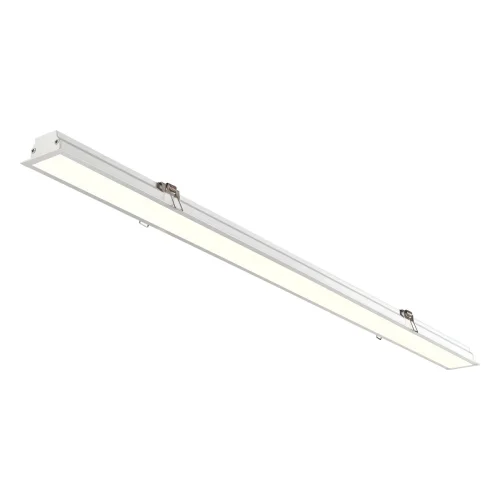 Светильник потолочный LED встраиваемый Iter 358822 Novotech белый 1 лампа, основание белое в стиле минимализм современный линейный фото 3