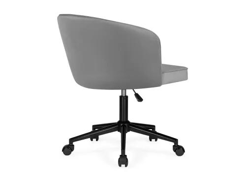 Компьютерное кресло Дэни темно-серый / черный 560017 Woodville, серый/велюр, ножки/металл/чёрный, размеры - *920***620*620 фото 4