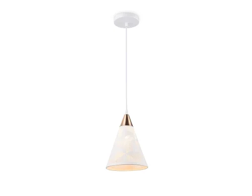 Светильник подвесной TR8429 Ambrella light белый 1 лампа, основание белое в стиле кантри прованс современный  фото 2