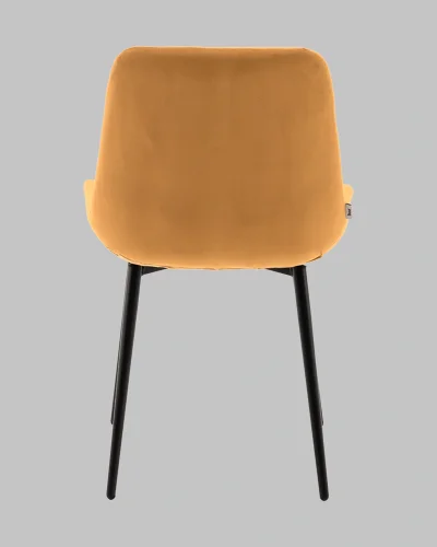 Стул Флекс N оранжевый УТ000041305 Stool Group, оранжевый/велюр, ножки/металл/чёрный, размеры - *830**** фото 5