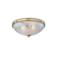 Люстра потолочная  PL 4650/2 Reccagni Angelo белая на 2 лампы, основание античное бронза в стиле классика 