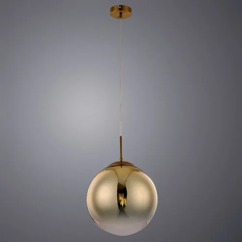 Светильник подвесной Jupiter Gold A7963SP-1GO Arte Lamp золотой на 1 лампу, основание золотое в стиле современный шар фото 2
