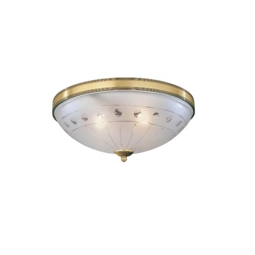 Люстра потолочная  PL 4650/2 Reccagni Angelo белая на 2 лампы, основание античное бронза в стиле классический 