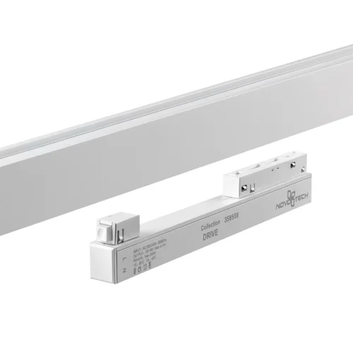Драйвер для трековой системы 200W Flum 358558 Novotech белый в стиле современный хай-тек для светильников серии Flum низковольтная трековая система фото 2